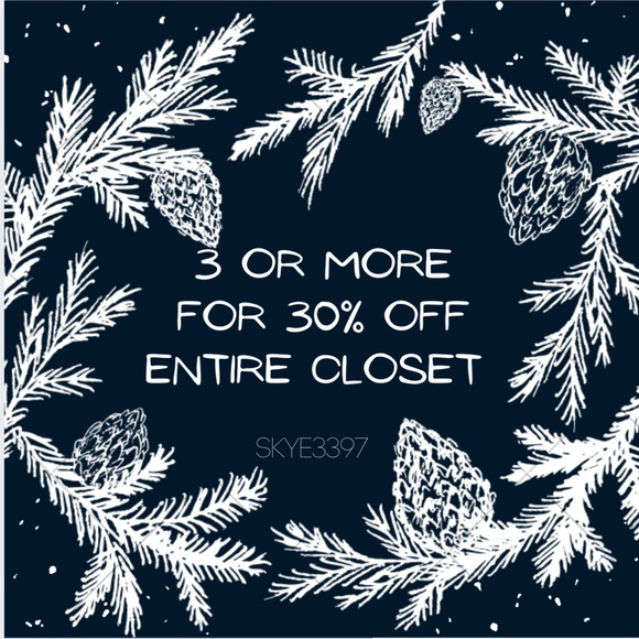3 or more items from entire closet + get 30% off - Picture 3 of 12